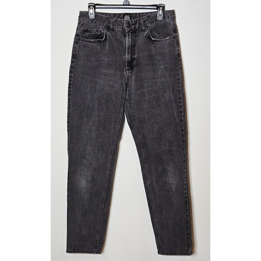 BDG Urban Outfitters Womens W28 Black Wash High Rise‎ Mom Jeans Denim Fall
